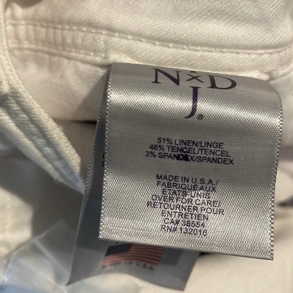 NWT NYDJ LINEN TROUSER Size 12 - Picture 6 of 7